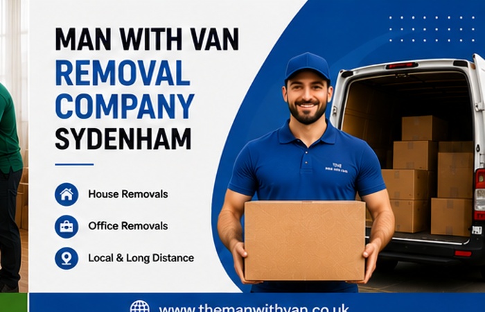Man with a van removal company in Sydenham, SE26