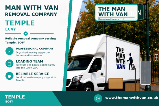Man with a van removal company in Temple, EC4Y