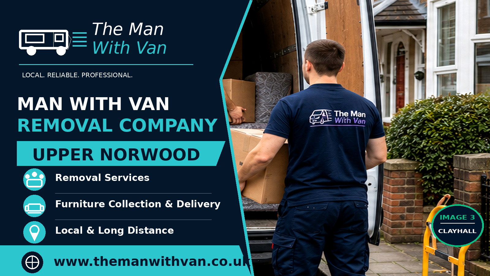 Man with a van removal company in Upper Norwood, SE19