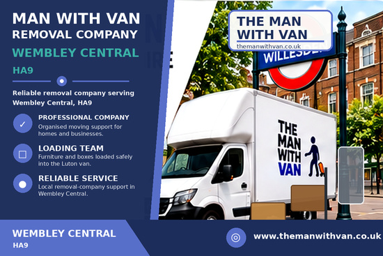 Man with a van removal company in Wembley Central, HA9