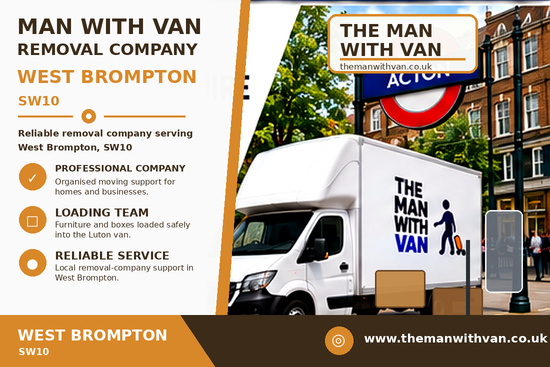 Man with a van removal company in West Brompton, SW10