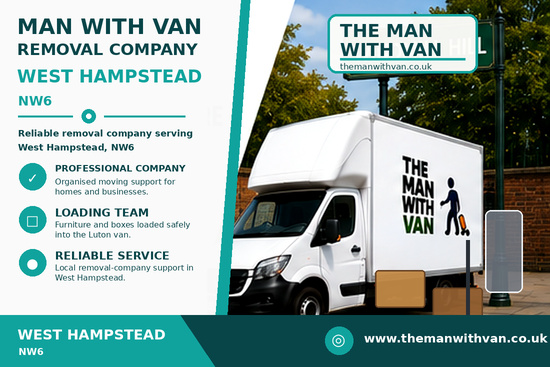 Man with a van removal company in West Hampstead, NW6