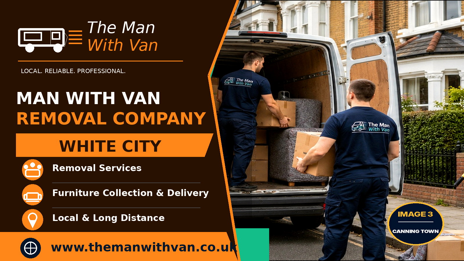Man with a van removal company in White City, W12