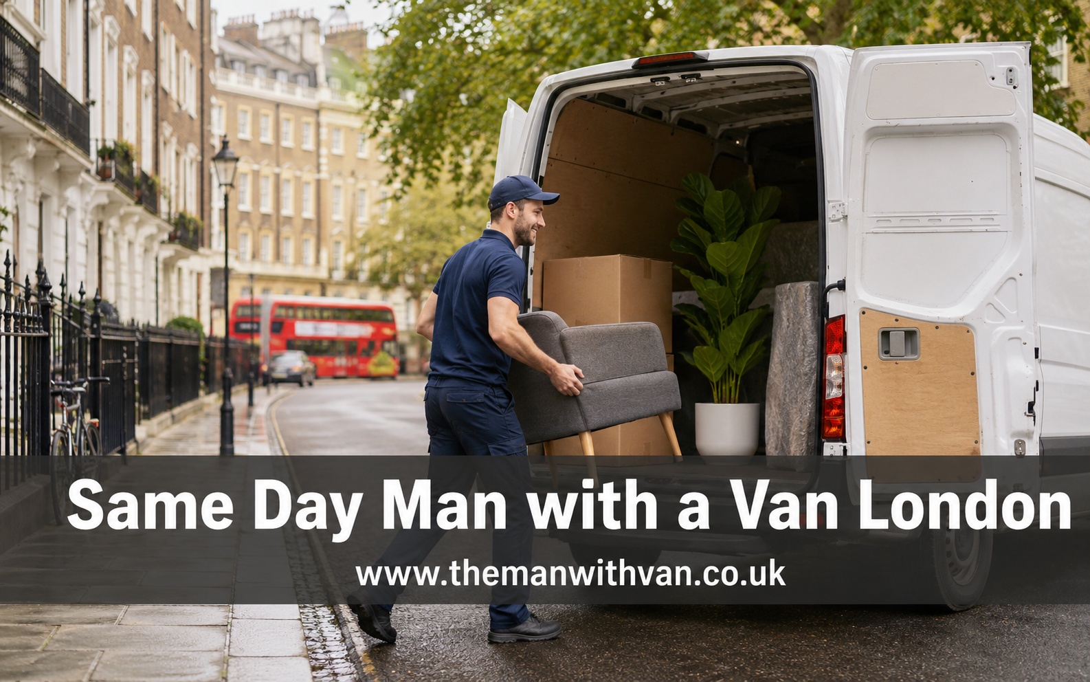 A man with a van loading quickly for a same day move in London