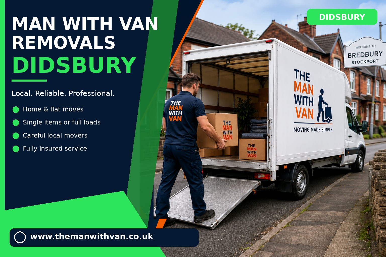 Removal van ready for a Didsbury home removal