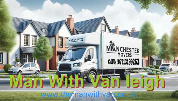 Removal van ready for a Leigh WN7 house move
