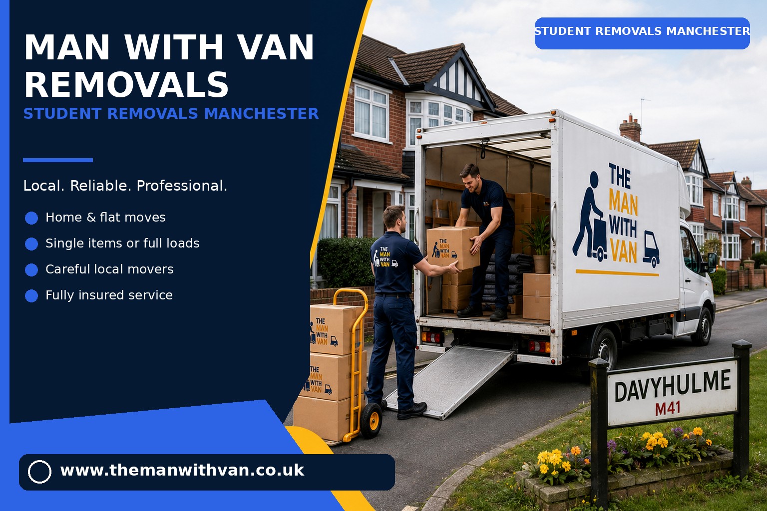 Student move loaded into a van in Manchester
