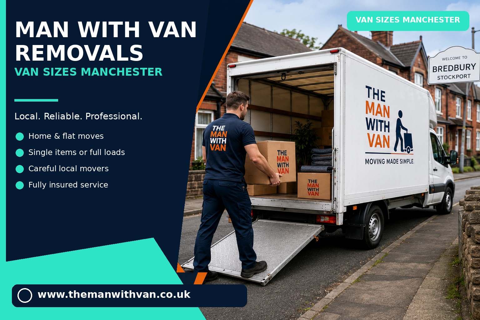 Different van sizes used for Manchester moves